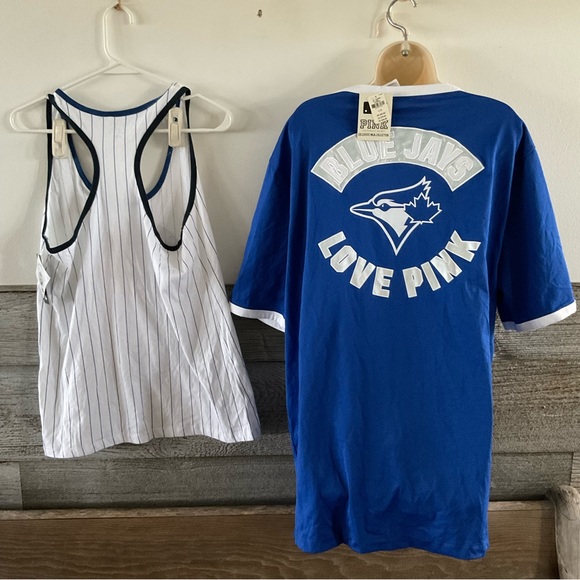 Toronto Blue Jays ladies shirts (lot of 2) Size Large both NWT (P1) - Picture 2 of 14